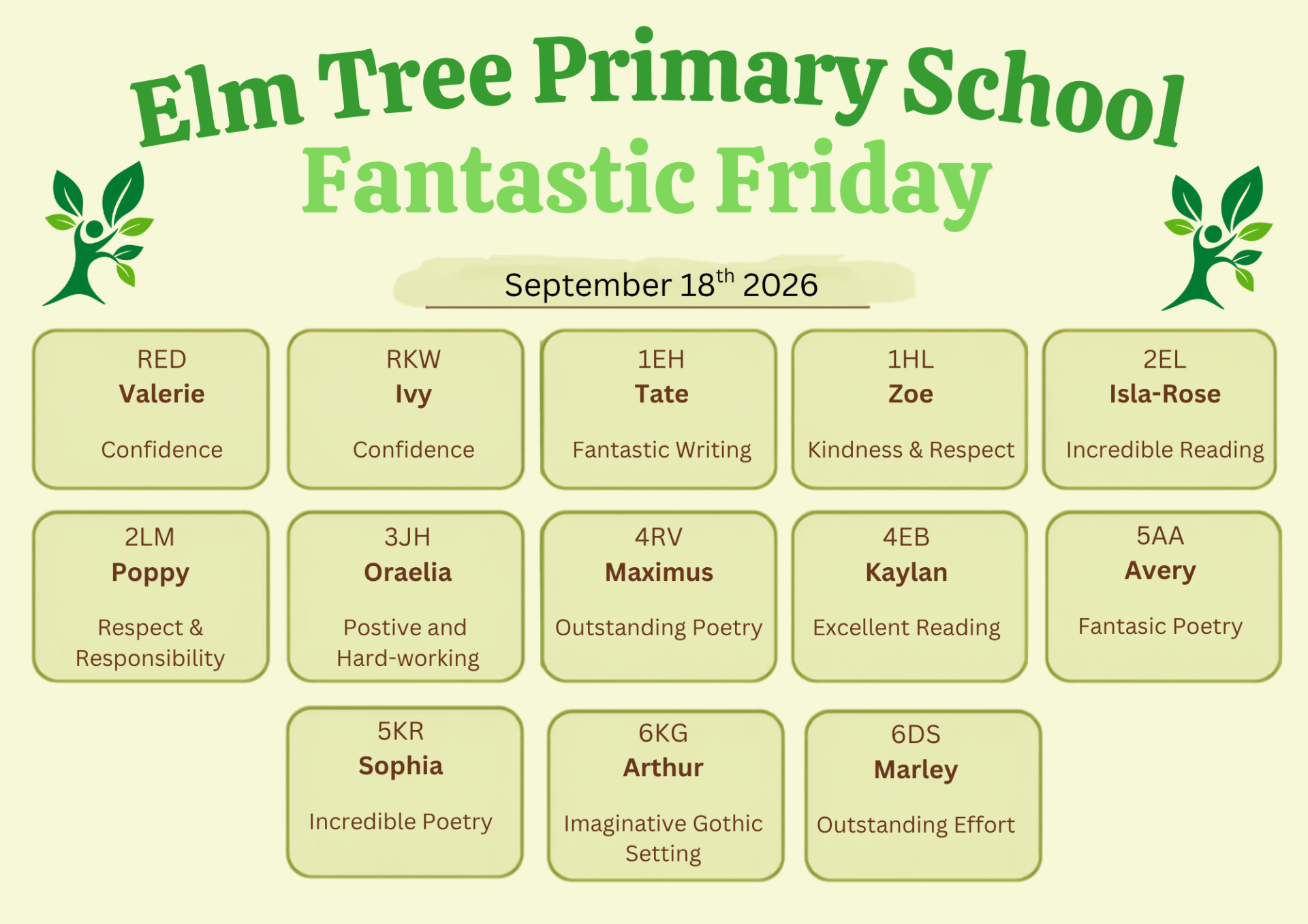 Fantastic Friday September 18th 2026